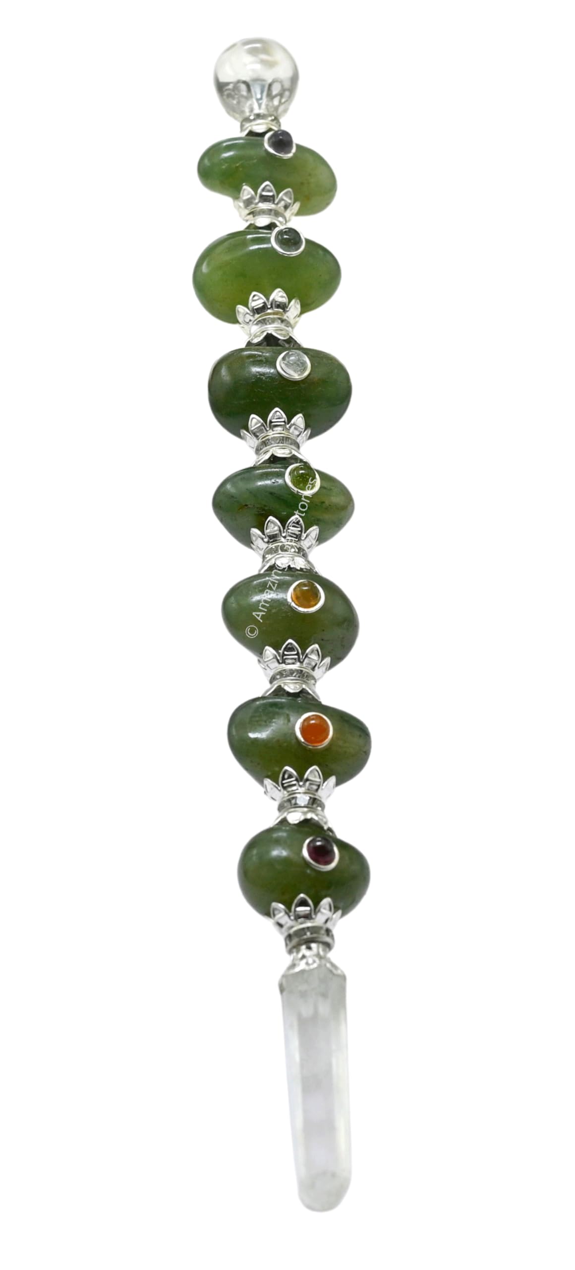 Amazing Gemstone varita de sanación para trabajos energéticos y meditaciones diarias