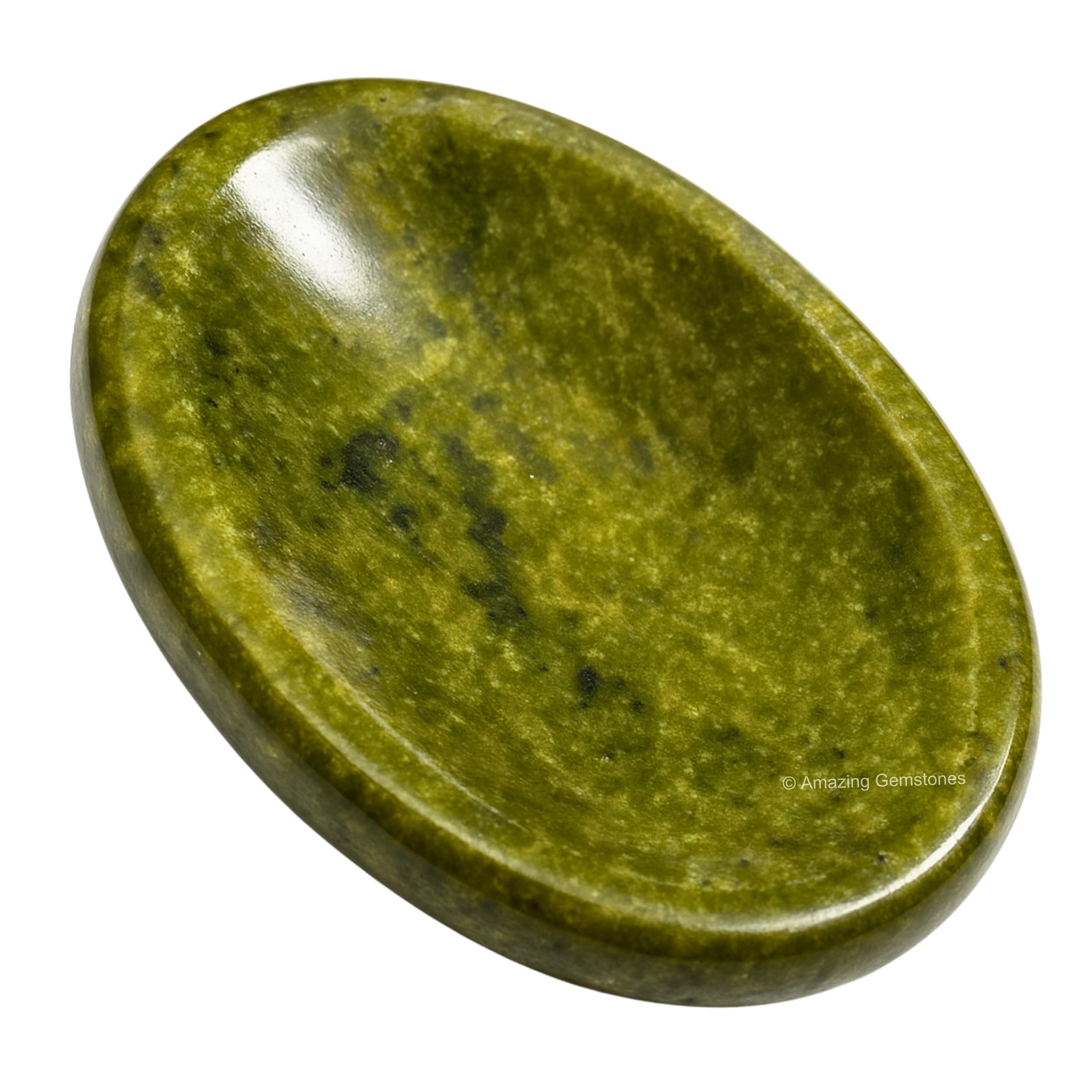 Amazing Gemstone Vesuvianita, piedra de preocupación para calmar el estrés diario.