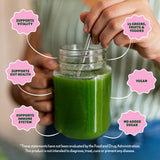 Amazing Grass Greens Superfood espirulina y chlorella en la mezcla verde