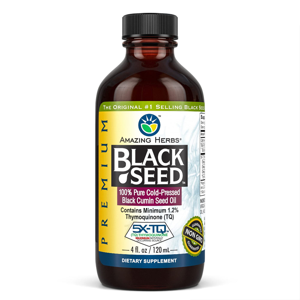 Amazing Herbs Aceite de Semilla Negra, bote, perfecto para uso diario.