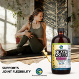 Amazing Herbs Aceite de Semilla Negra: cuidado del cabello con aceite nutritivo.