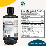 Amazing Herbs aceite de semilla negra egipto, tapa segura para almacenamiento.