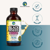 Amazing Herbs Aceite de Semilla Negra, etiqueta clara, calidad de ingredientes.