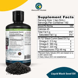Amazing Herbs Aceite de Semilla Negra, etiqueta frontal clara para fácil identificación y uso diario.