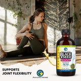 Frasco opaco de Amazing Herbs conserva antioxidantes y frescura.
