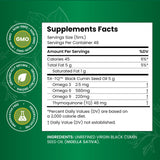 Amazing Herbs: gotas de aceite de semilla negra para uso diario, posible apoyo digestivo.