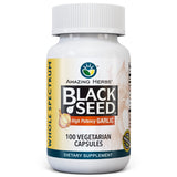 Amazing Herbs cápsulas semilla negra ajo de alta potencia para apoyo general de la salud