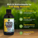 Amazing Herbs Semillas de Nigella Sativa, aroma intenso y beneficios posibles.
