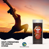 Amazing Herbs HoneyZest pajitas-energizantes: práctico formato para acompañar bebidas.