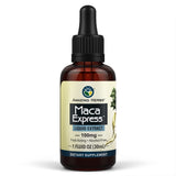 Amazing Herbs Maca Express: botella con gotero para energía sostenida