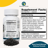 Mezcla Amazing Herbs: semilla negra con olivo y ajo para uso natural
