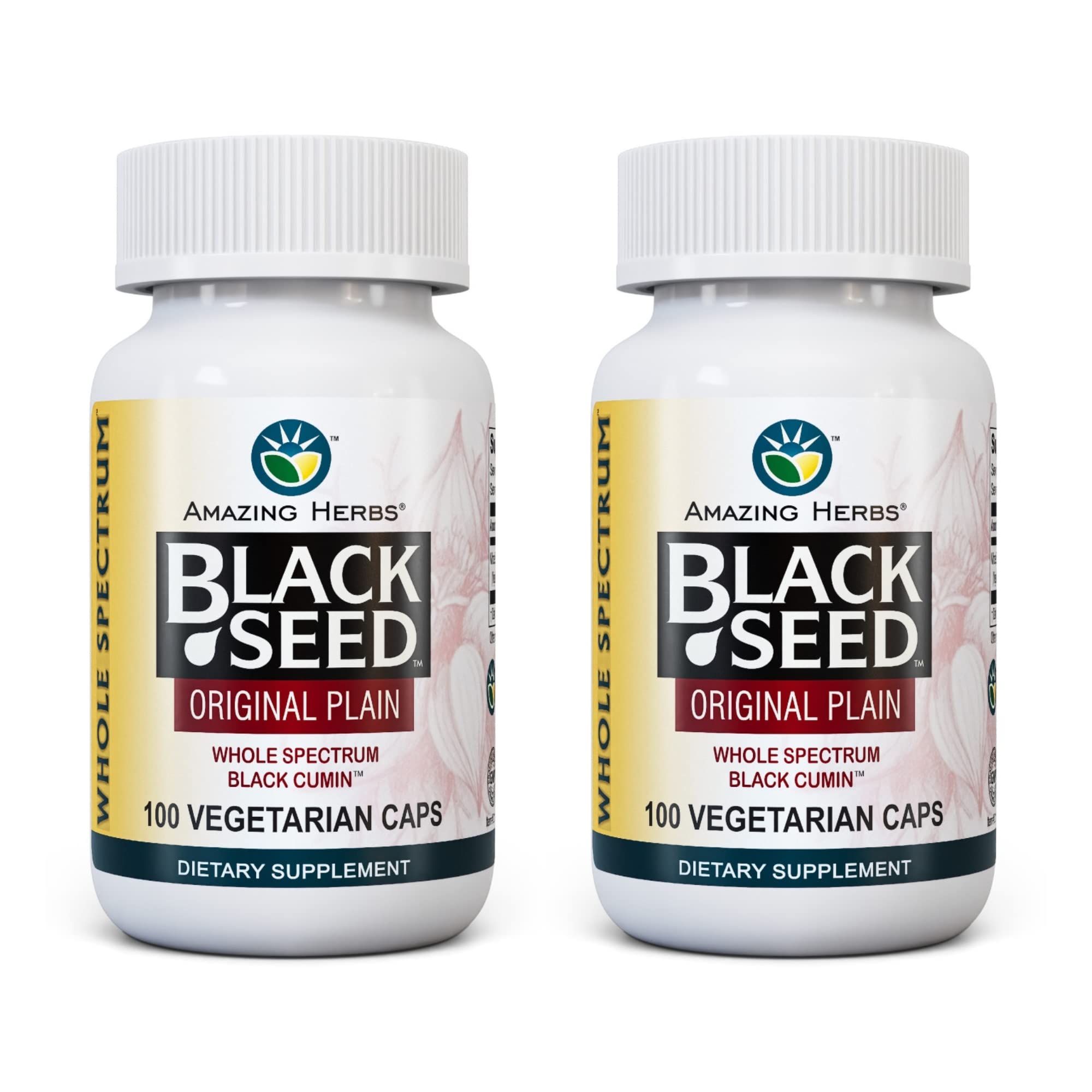 Amazing Herbs semilla negra original capsulas para uso diario.