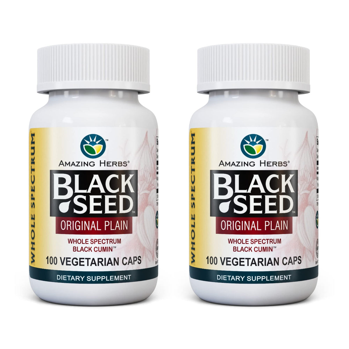 Amazing Herbs semilla negra original capsulas para uso diario.
