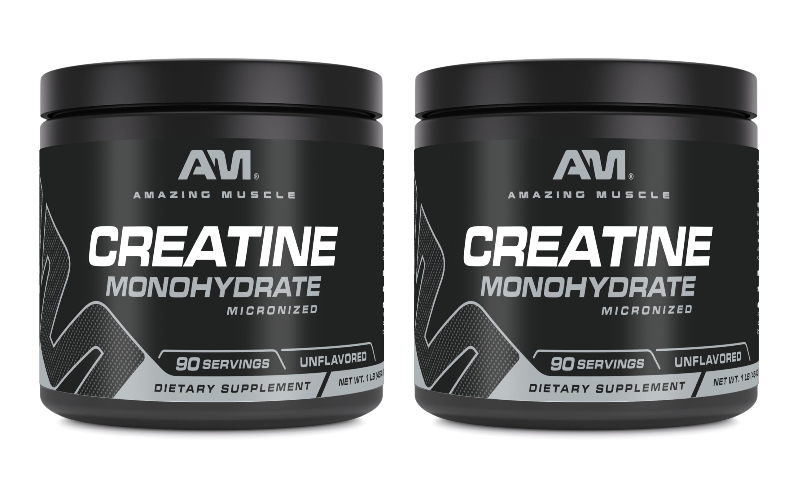 Amazing Muscle creatina micronizada monohidrato en envase de 454 g para entrenamientos consistentes.