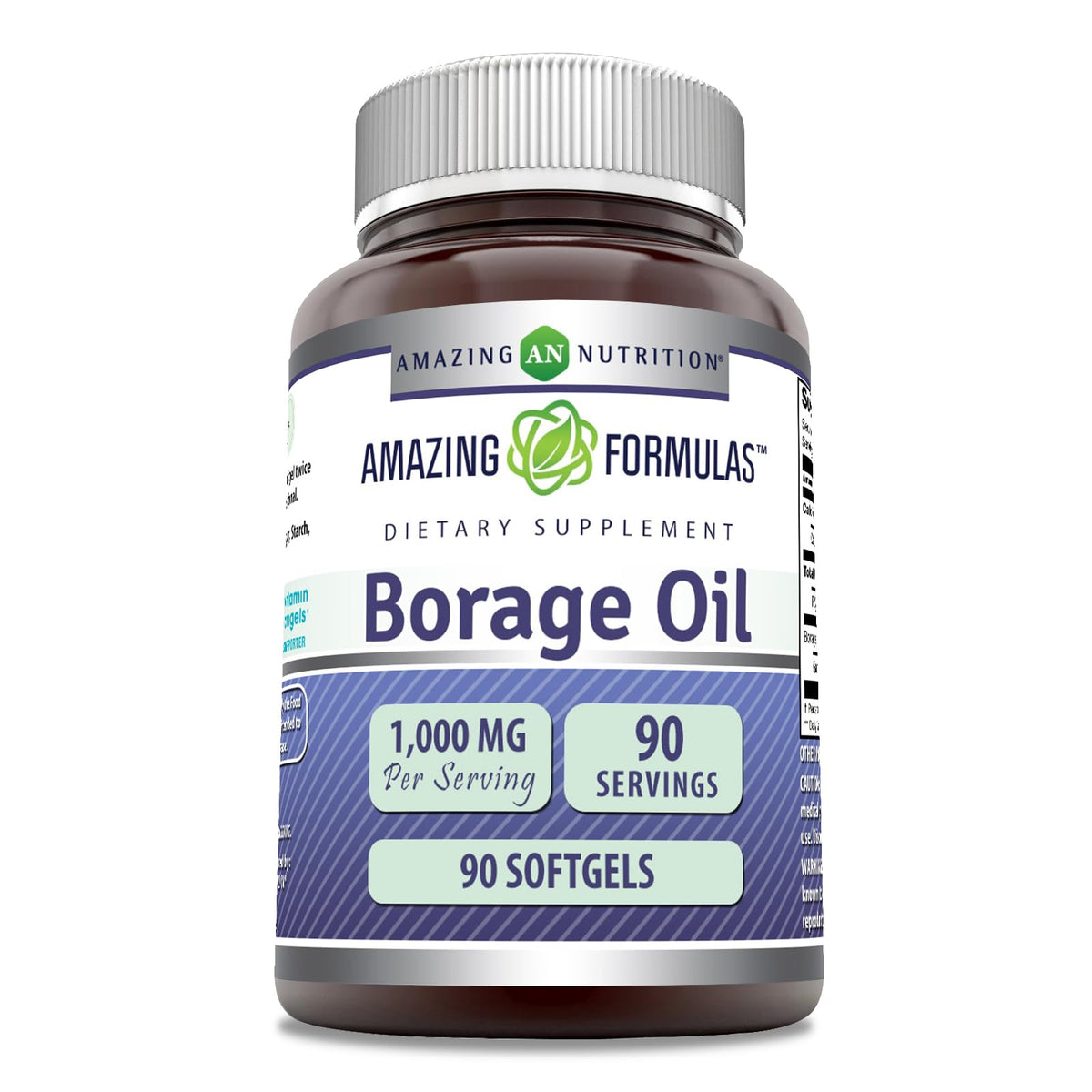 Amazing Nutrition aceites borraja 2000 mg en cápsulas, posible apoyo a la piel