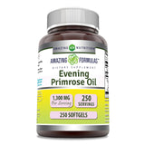 Botella de Amazing Nutrition Aceite de Onagra 1300 mg para uso diario.