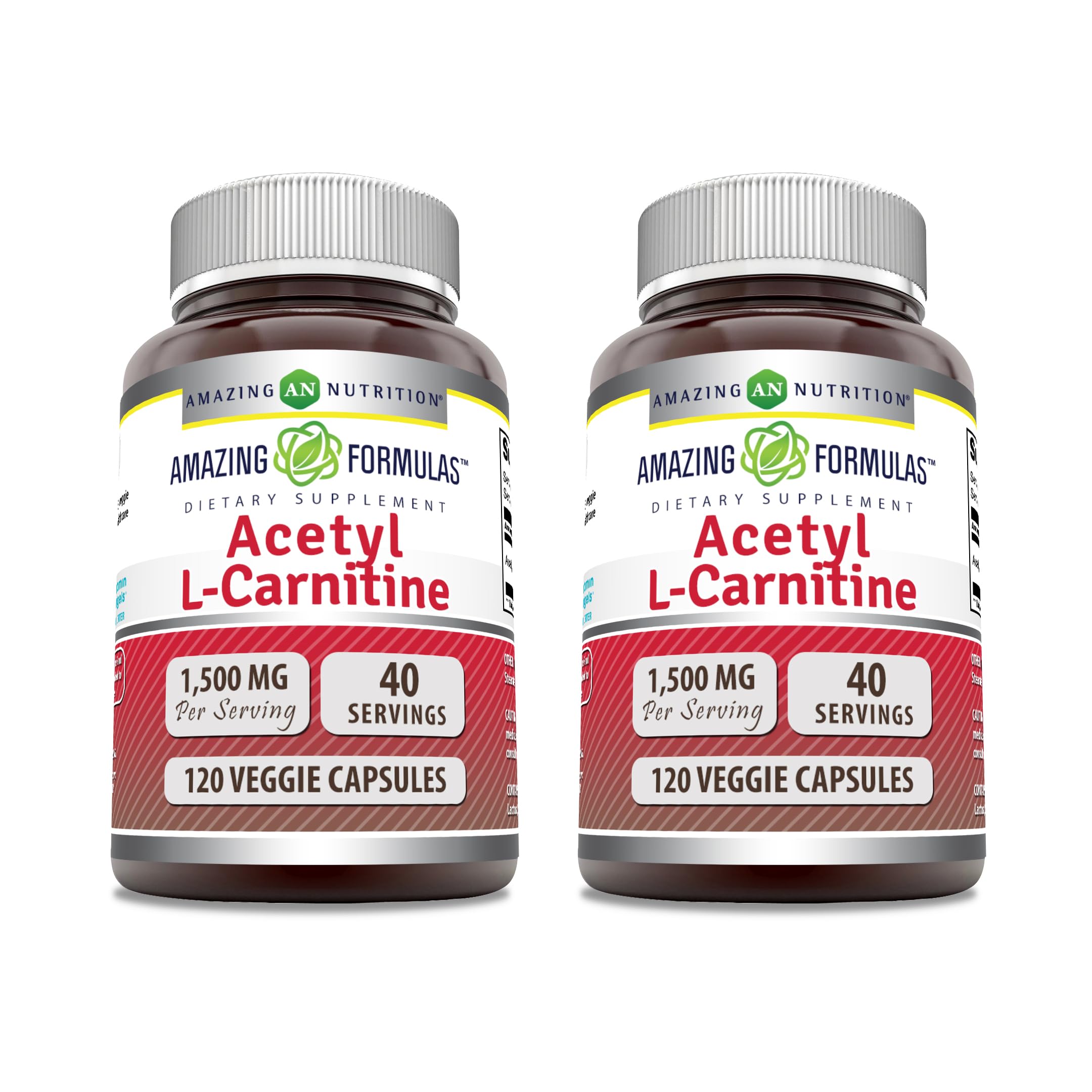 Amazing Nutrition acetil-l-carnitina-hcl en botella para energía diaria.