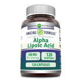Amazing Nutrition ácido alfa lipóico 300 mg cápsulas, apoyo antioxidante diario
