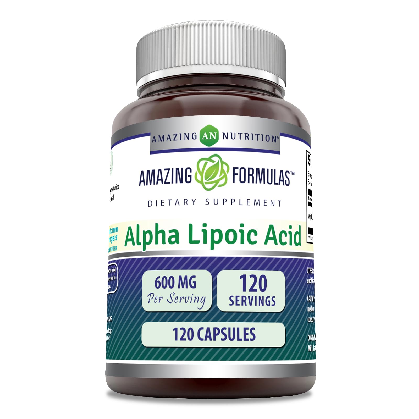 Amazing Nutrition ácido alfa-lipoico 600 mg, cápsula para uso diario