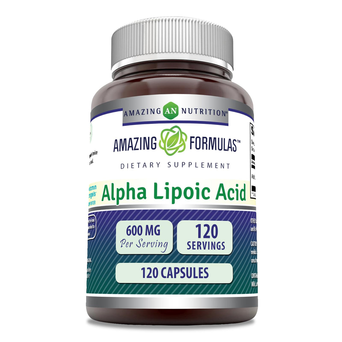 Amazing Nutrition ácido alfa-lipoico 600 mg, cápsula para uso diario