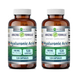 Amazing Nutrition envase con ácido hialurónico 100 mg en cápsulas para uso diario.