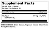 Cápsulas suaves de Amazing Formulas Riboflavina 400 mg, fáciles de tragar.