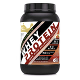 Proteína Amazing Muscle Whey en bote, sabor avellana, lista para disfrutar