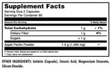Amazing Nutrition Apple Pectin sello de pruebas de terceros.