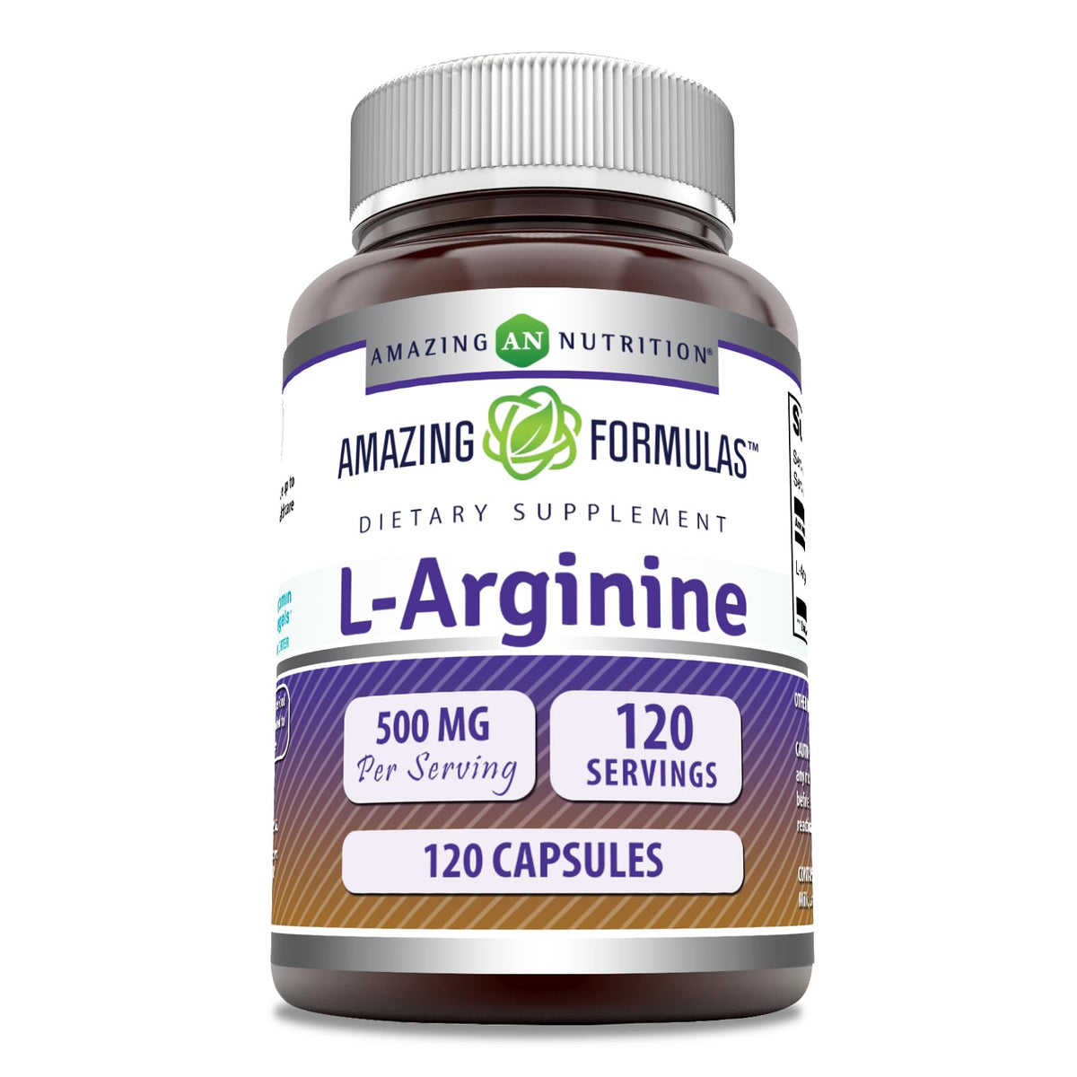 Amazing Nutrition Arginina 500 mg cápsulas para soporte diario de bienestar
