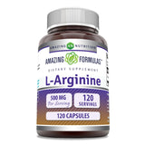 Amazing Nutrition Arginina 500 mg cápsulas para soporte diario de bienestar
