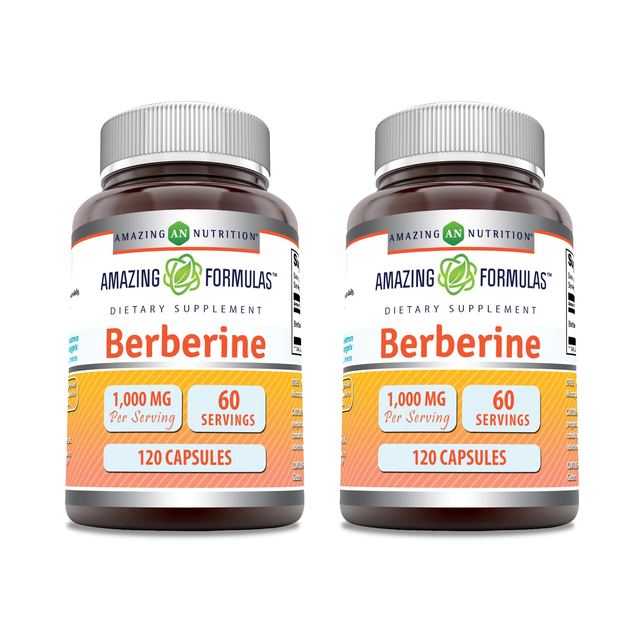 Berberina 1000 mg en cápsulas de Amazing Nutrition para apoyo diario del bienestar