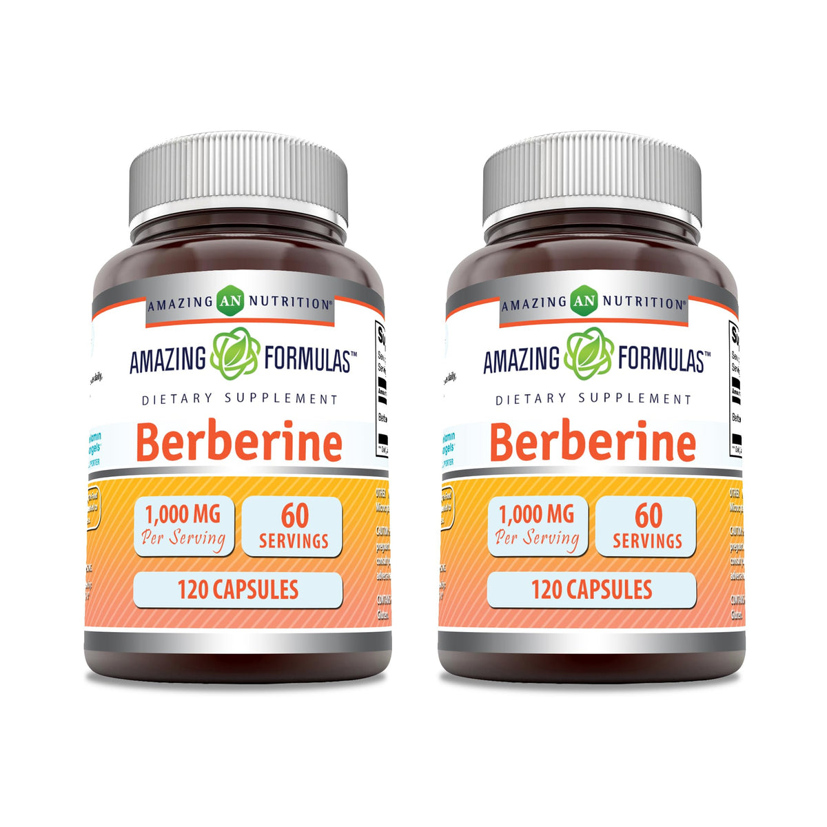 Berberina 1000 mg en cápsulas de Amazing Nutrition para apoyo diario del bienestar