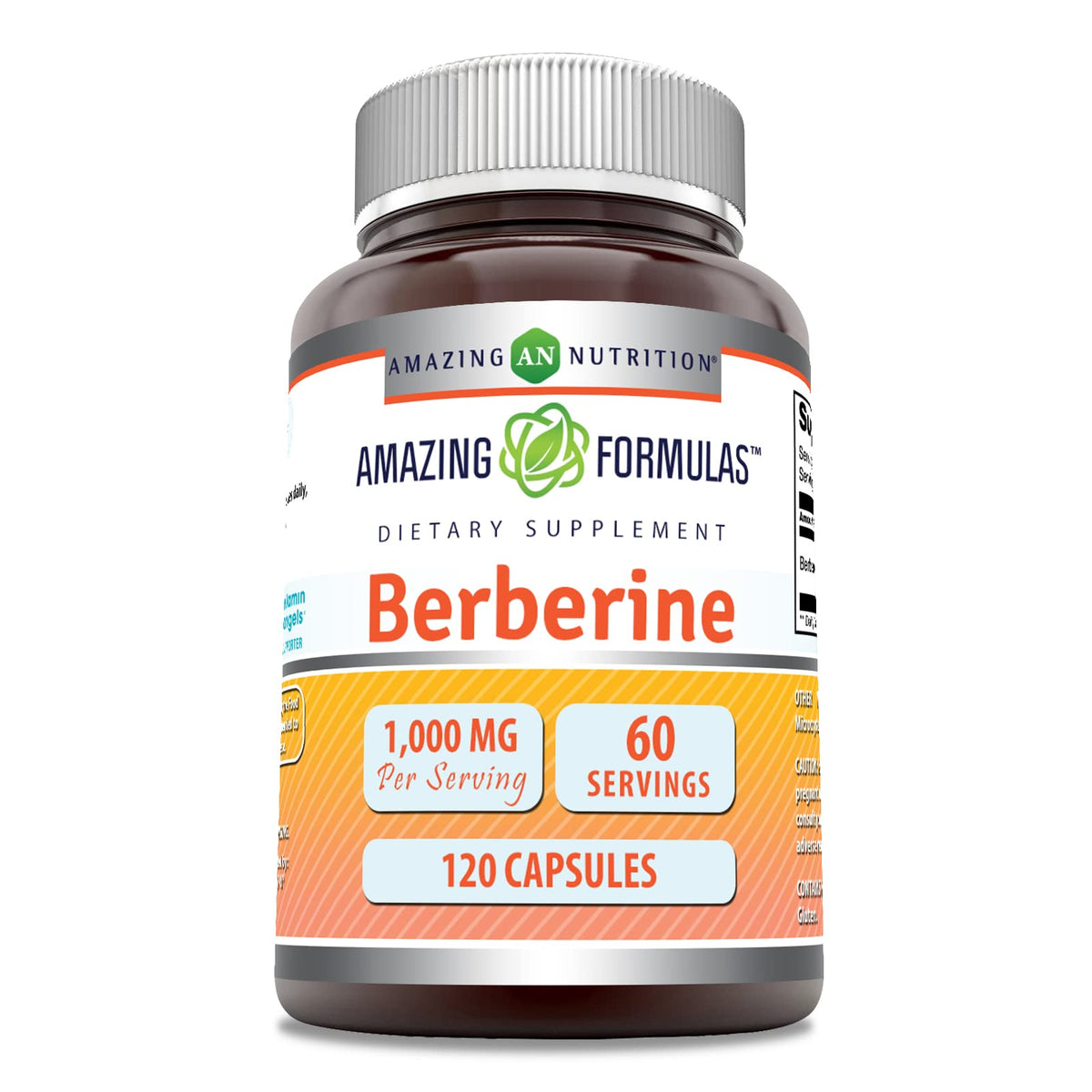 Amazing Nutrition Berberina 1000 mg cápsulas para uso diario.
