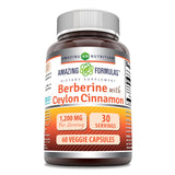 Amazing Nutrition Berberina con canela Ceilán – botella para uso diario de suplementos