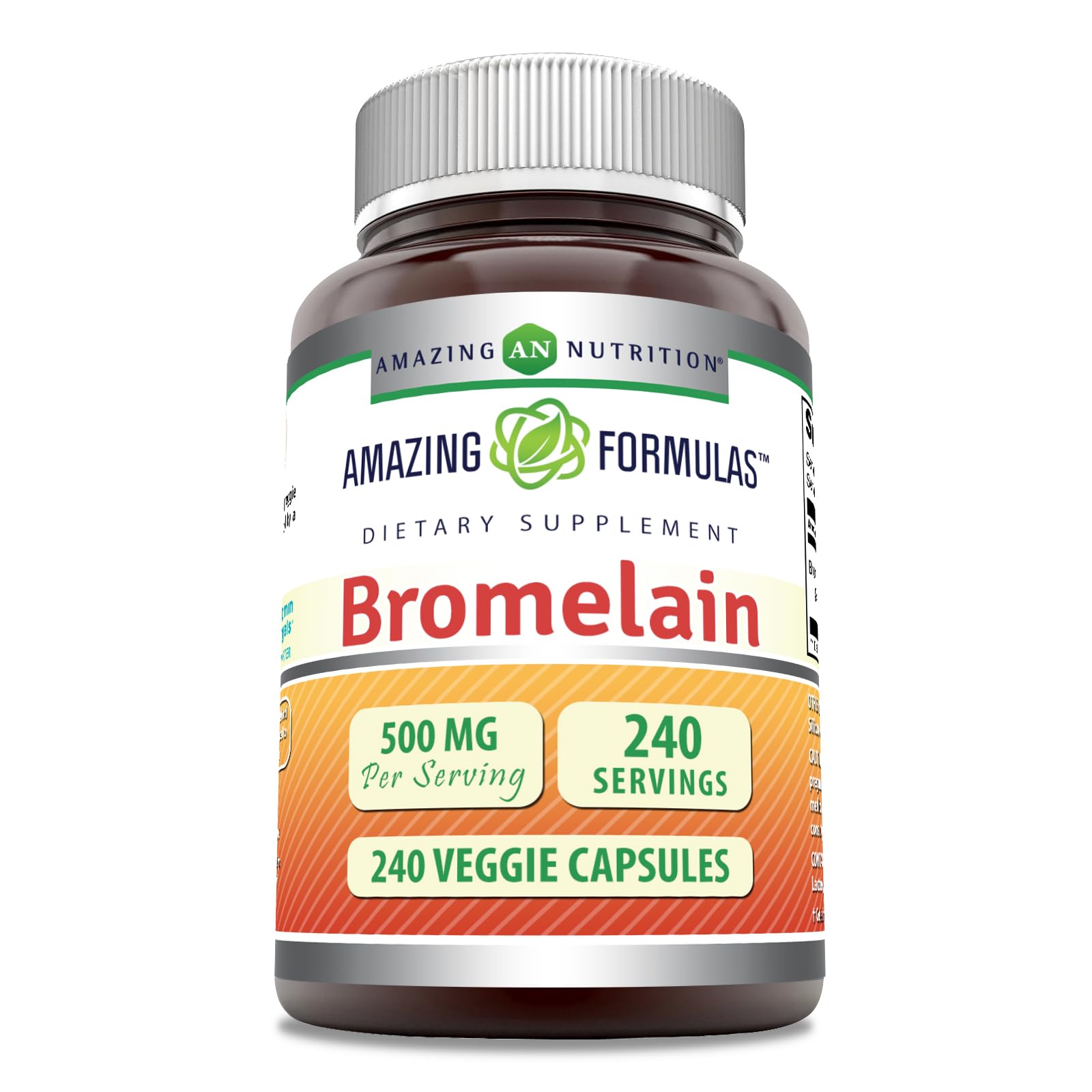  бутылка Amazing Nutrition Bromelina 500 mg para apoyo digestivo diario