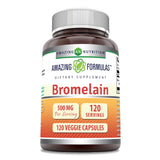 Amazing Nutrition Bromelina en cápsulas vegetales, uso diario práctico.