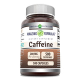 Amazing Formulas Cafeína 200 mg: cápsula para energía sostenida.