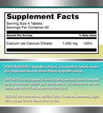 Amazing Nutrition calcio citrato 1000 mg: hecho en Estados Unidos con control de calidad