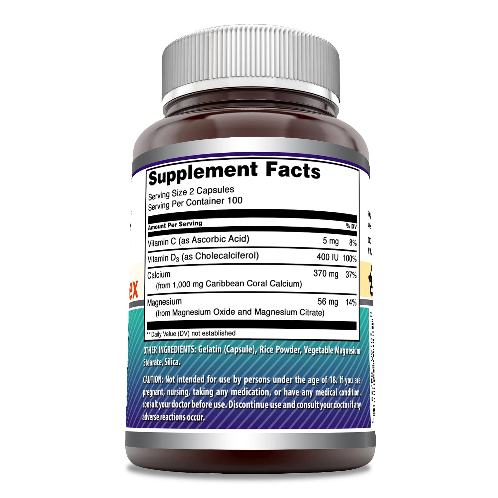 Etiqueta del producto Amazing Nutrition que destaca pureza y potencia garantizada