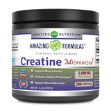 Amazing Nutrition Creatina monohidrato micronizada en bote para entrenamientos más intensos.