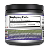 Amazing Nutrition cuchara medidora muestra la dosis de 5000 mg por porción.