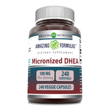 Amazing Nutrition DHEA micronizado en cápsulas vegetarianas para uso diario cómodo
