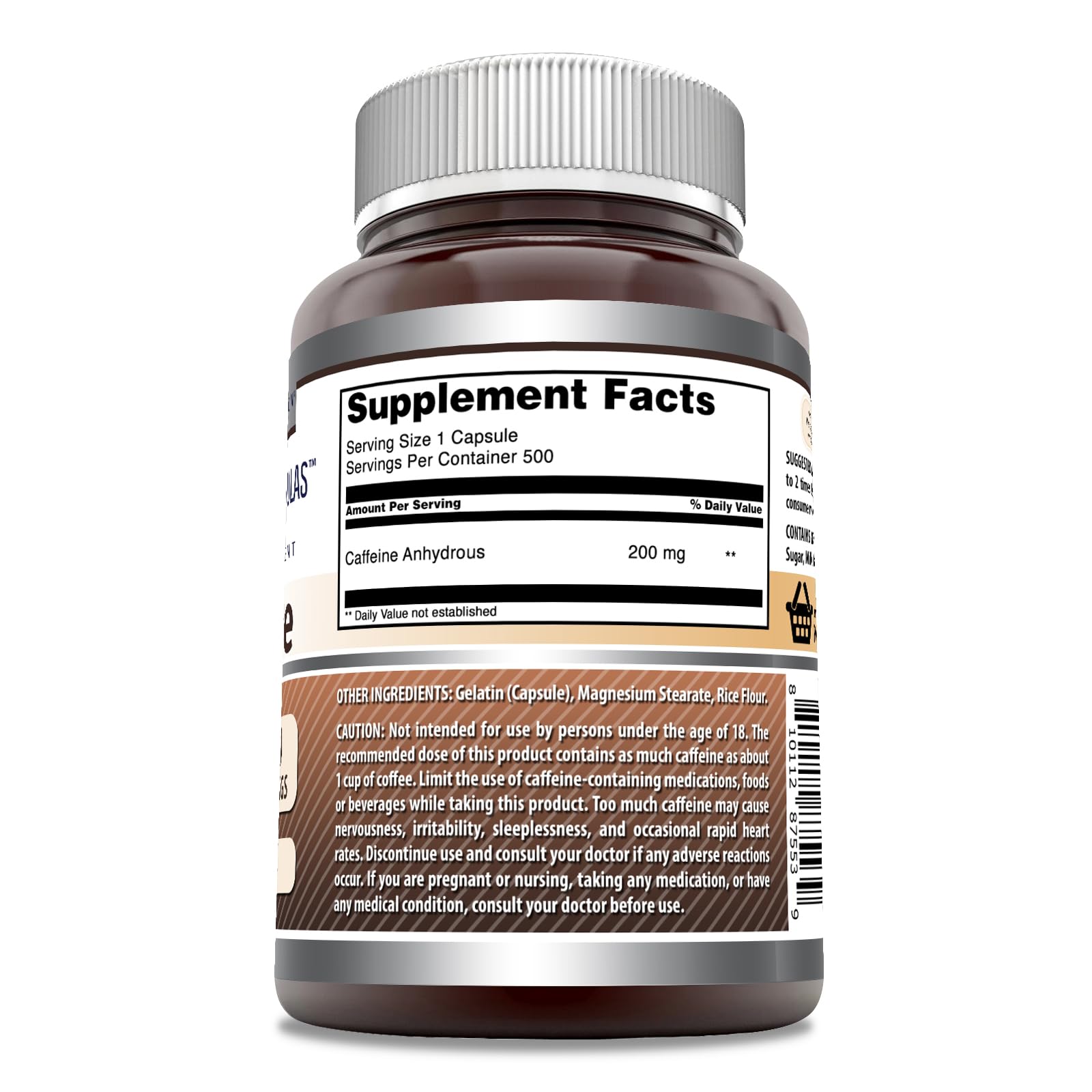 La etiqueta de Amazing Formulas destaca ingredientes y pureza.