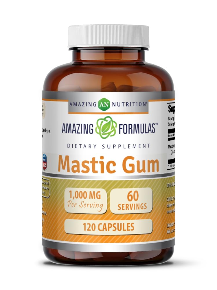 Amazing Nutrition Goma Mástico cápsulas en botella para apoyo digestivo