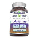 Amazing Nutrition L-Arginina frente del envase, dosis diaria de 1000 mg