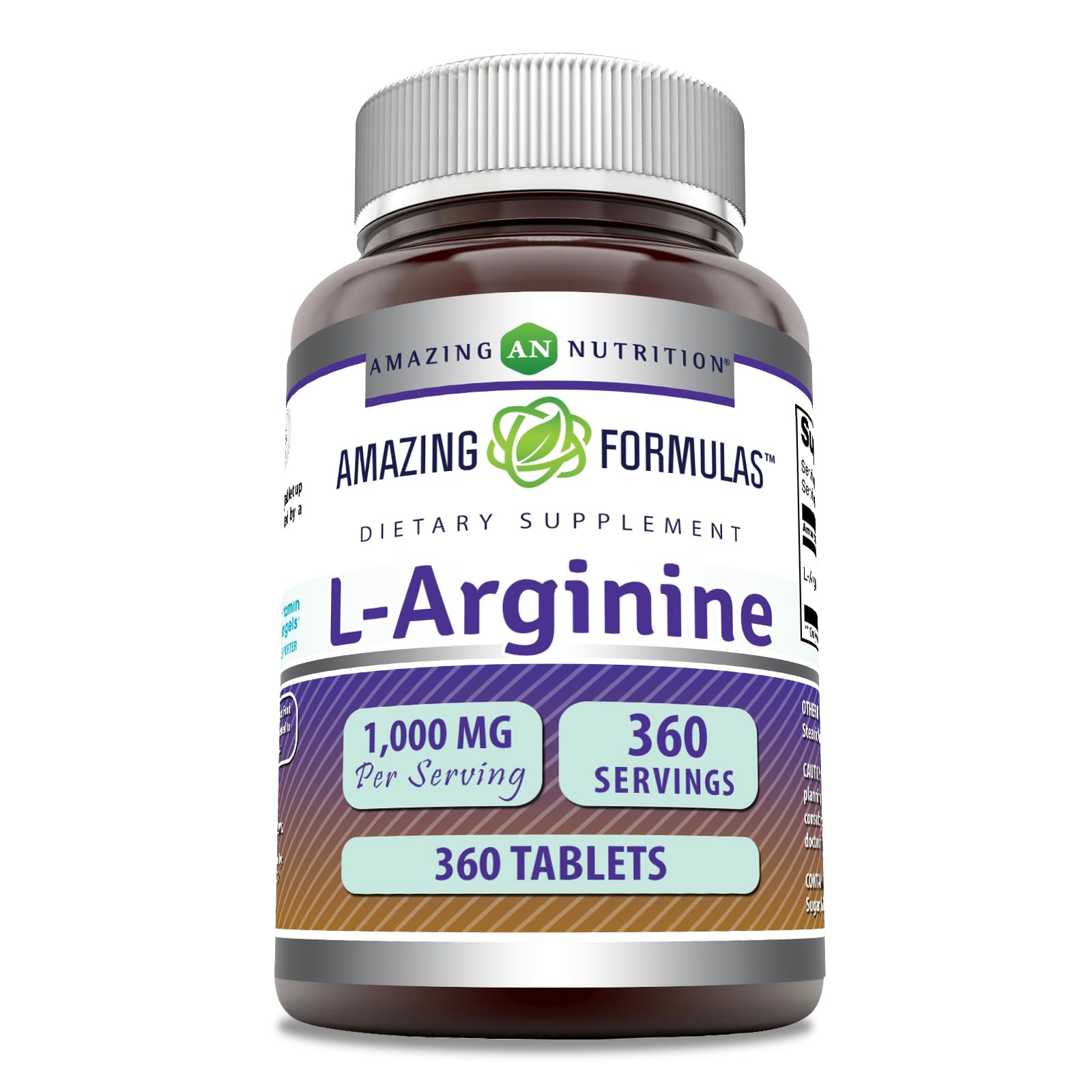 Amazing Formulas L-Arginina: tabletas de 1000 mg para uso diario