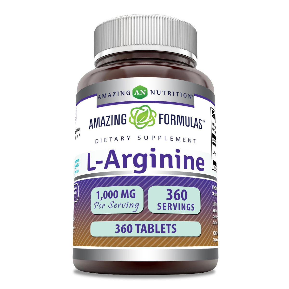 Amazing Formulas L-Arginina: tabletas de 1000 mg para uso diario