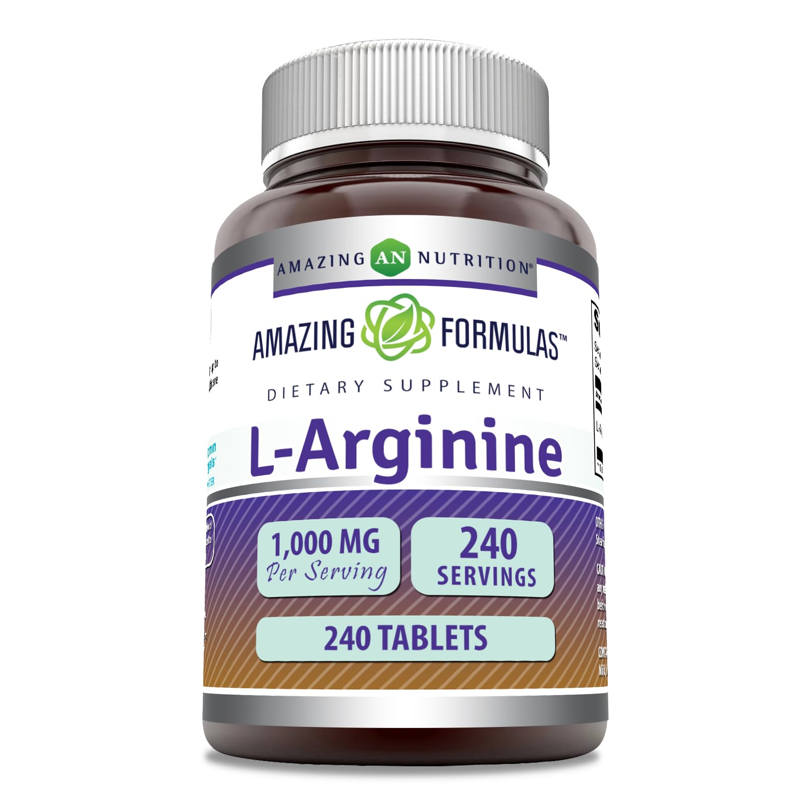 Amazing Nutrition L-Arginina 1000mg – botella con comprimidos para uso diario