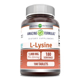 Amazing Nutrition L-Lisina 1000 mg, tabletas para ingesta diaria de aminoácidos