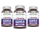 Amazing Nutrition L-Tirosina 500 mg en frasco, apoyo a la concentración diaria.